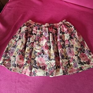 DO+BE Floral Multicolor Skater Skirt